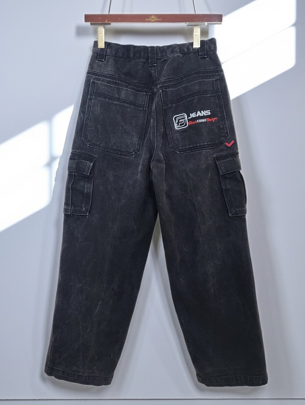 Vintage Y2K FUBU Carpenter Baggy Skater Hip Hop Wide Jeans  Size 26